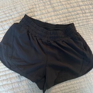 Lululemon Athletica Black Athletic Shorts Lightweight Moisture-Wicking